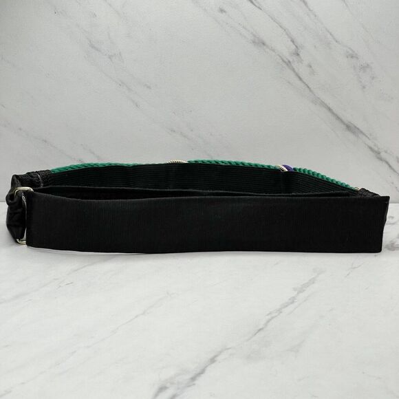 Vintage Ione Rope Mother Pearl Shell Beaded Cinch Belt Medium (M) ✨ - Picture 3 of 12